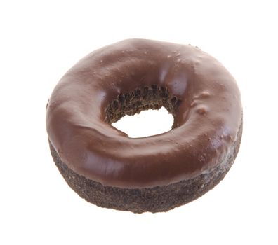 donuts, chocolate donuts on background