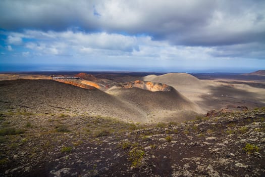 Mountains of fire, Timanfaya National Park in Lanzarote Island.