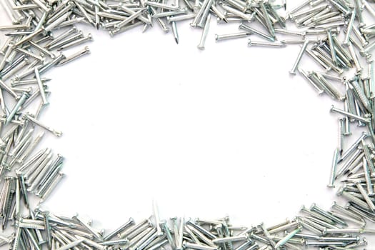 Frame of Silver Concrete nails