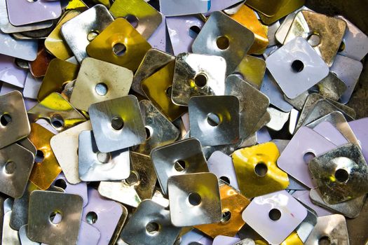 Pattern of bolts and square nuts