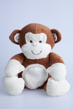 Brown Stuffed monkey isolated