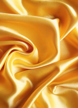 Smooth elegant golden satin can use as background 