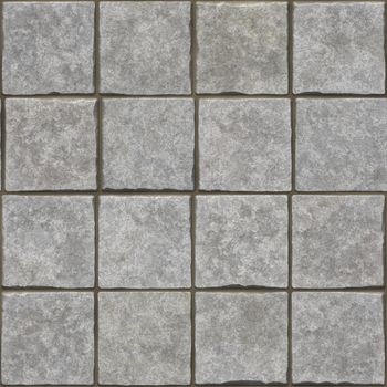Seamless grey stone bricks wall texture or background