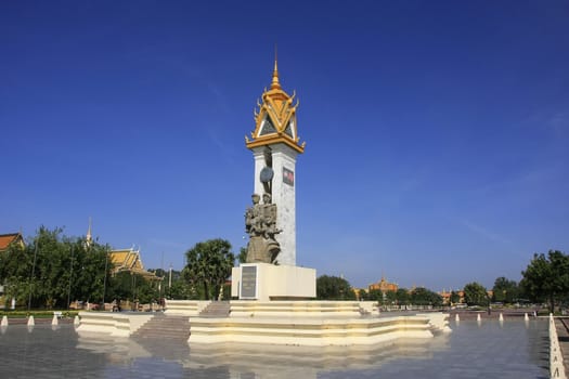 Cambodia-Vietnam Friendship Monument, Phnom Penh, Cambodia