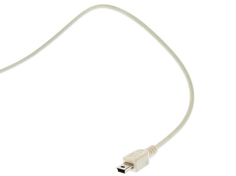 USB jack on a white background