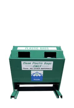 Green recycling bin