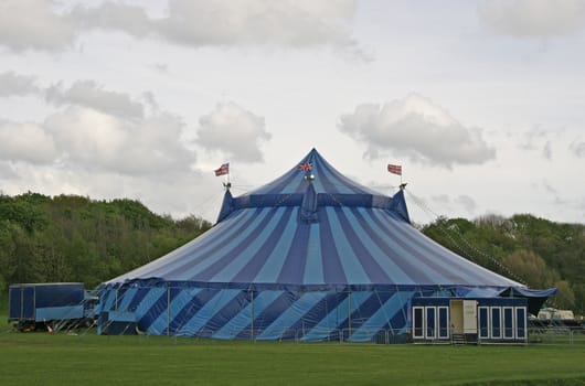 A view of a circus Big top