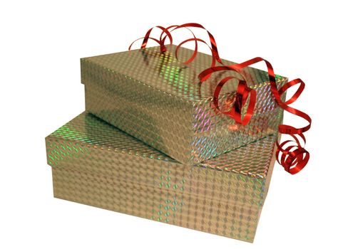 Brightly wrapped presents