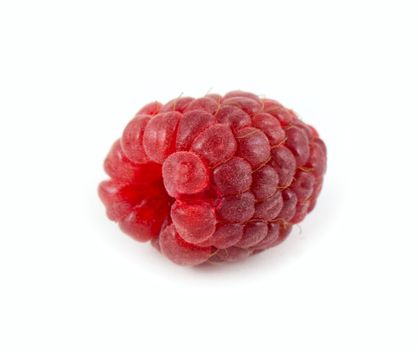 Fresh raspberry isolated on white background