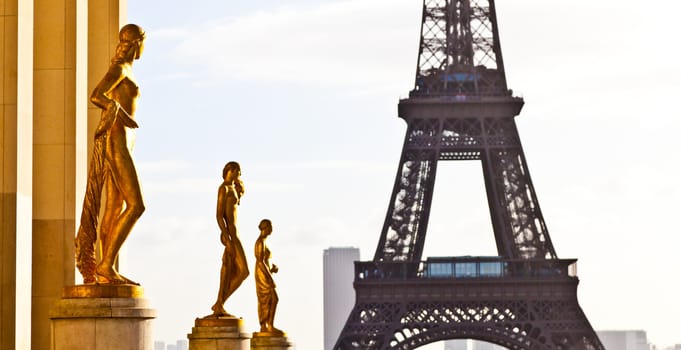 The best place in Paris to have a wonderful view on Eiffel Tower: Trocadero Terrace