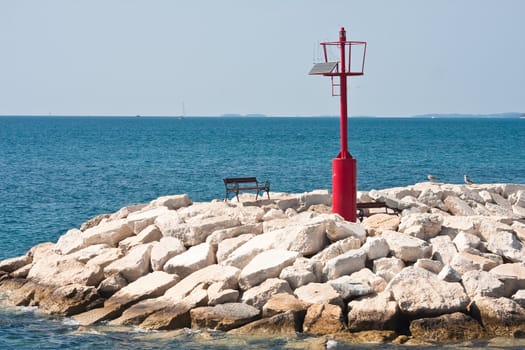 Lighthouse. Resort Fazana, Croatia