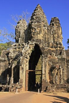 South Gate of Angkor Thom, Angkor area, Siem Reap, Cambodia