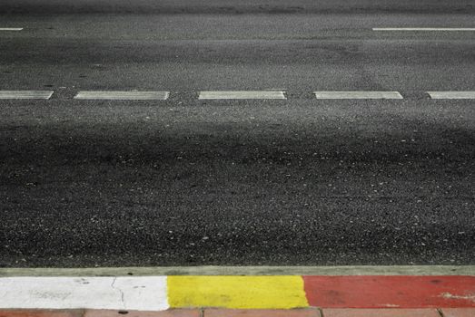 Highway with road markings background 