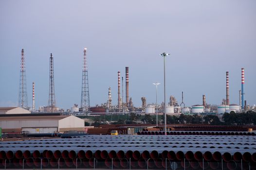 Refinery industry plant