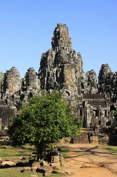 Bayon temple, Angkor area, Siem Reap, Cambodia