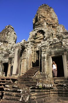 Bayon temple, Angkor area, Siem Reap, Cambodia