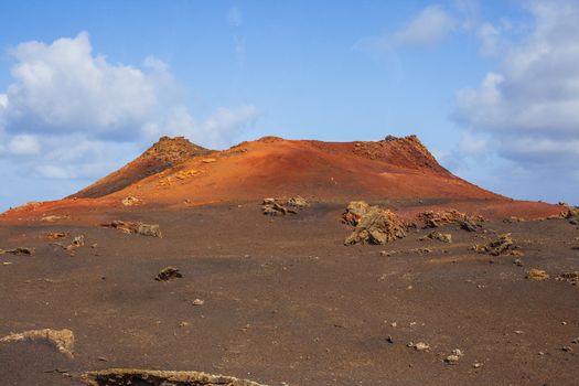 Mountains of fire, Timanfaya National Park in Lanzarote Island.