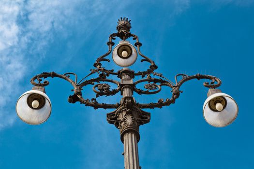 Ornate Lamppost in Genoa, Italy