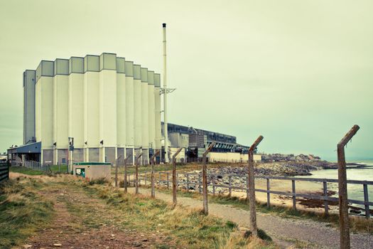 A whiskey distillery in Burghead, North Scotland