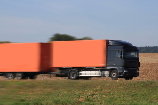 truck on the road of Germany