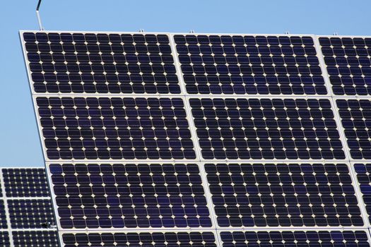 solar panels to generate electricity