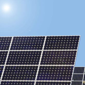 solar panels to generate electricity