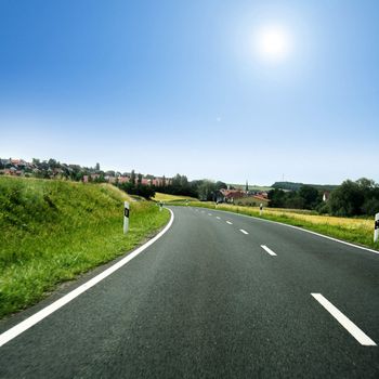 nice long and wide roads for car drivers