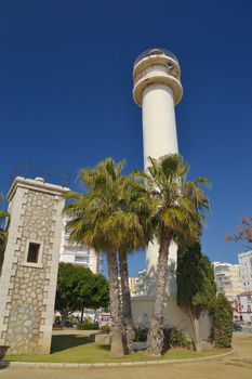 lighthouse in Velez-Malaga, a town thirty kilometers distant from Malaga