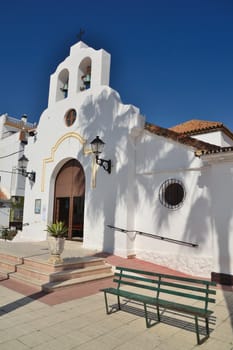 old historic church in the center of Velez-Malaga