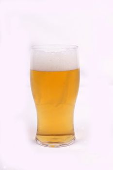 Beer Glass  isolated on a  white background