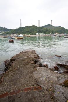 Power station in Lamma Island, Hong Kong.