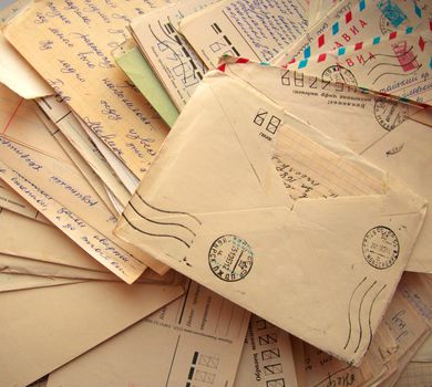 Pile of old letters