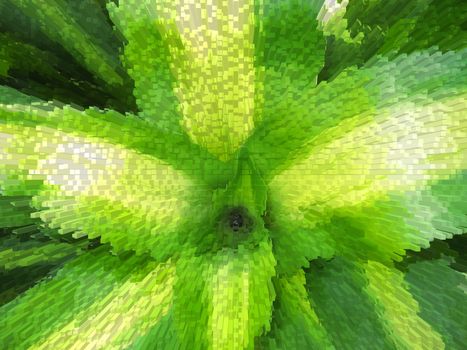 fresh and green leaves with beautiful lines
