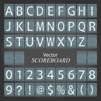 Image of a vector scoreboard.