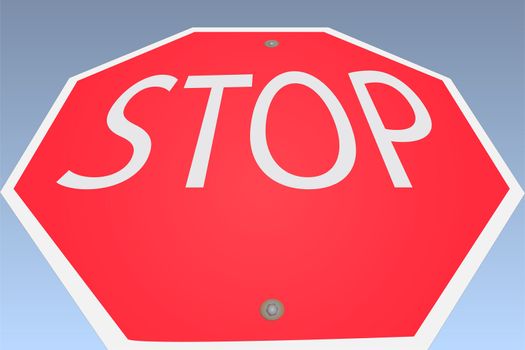 Image of a stop sign against a blue sky background.