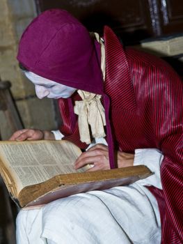 JERUSALEM - NOV 03 : An Israeli actor  proform in the annual medieval style knight festival held in the old city of Jerusalem on November 03 2011