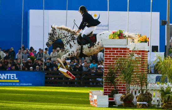 MONTEVIDEO , URUGUAY - SEP 12 : Participant in the horse show at the annul exhibition "Expo Prado", on September 12 2010 in Montevideo Uruguay ,it is the most important rural exhibition of Uruguay