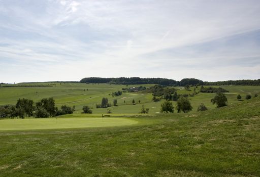 detail of a golf course in Southern Germany