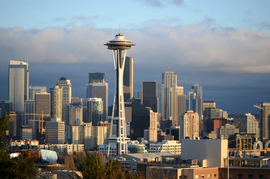 view of the space needle at seattle