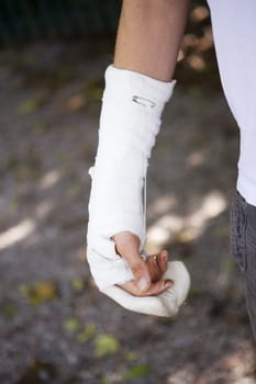 Close up of an injured man