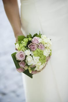 Close up of a bride's Bouquet; 