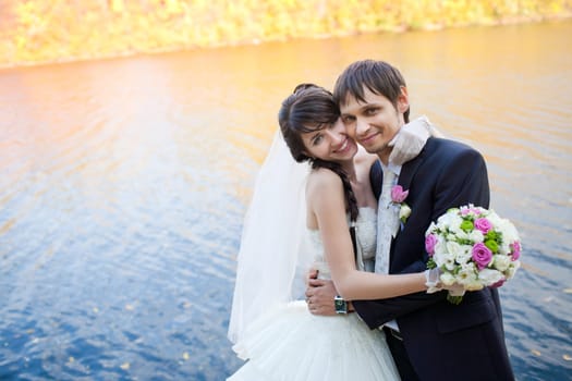 couple near the river