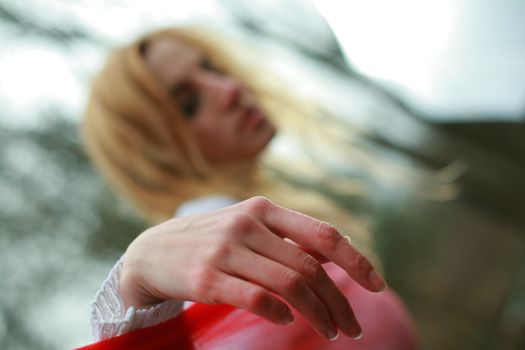 An image of a young girl outdoors