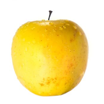 Stock photo: nature theme: an image of a big yellow apple