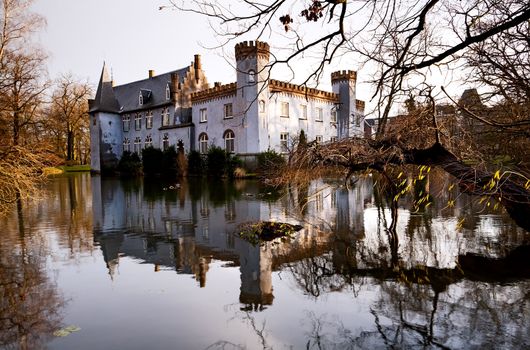 castle on the lake in Boxtel, Netherlands