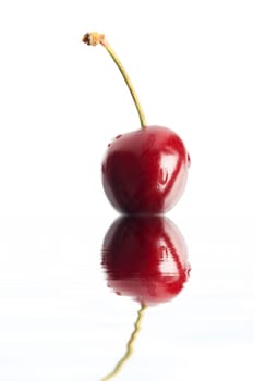 An image of ripe cherry isolated