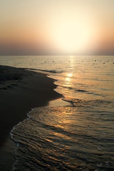 An image of early morning at the sea