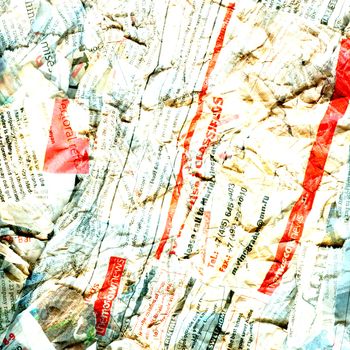 Abstract newspaper dirty damaged background