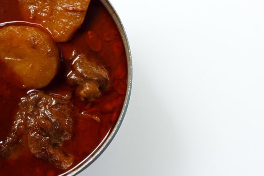Thailand food, massaman curry with chicken and potato