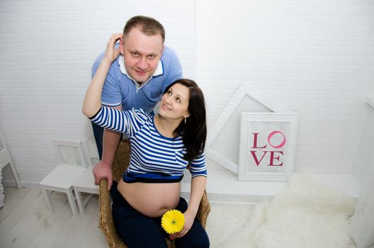 Pregnant girl and her boyfriend